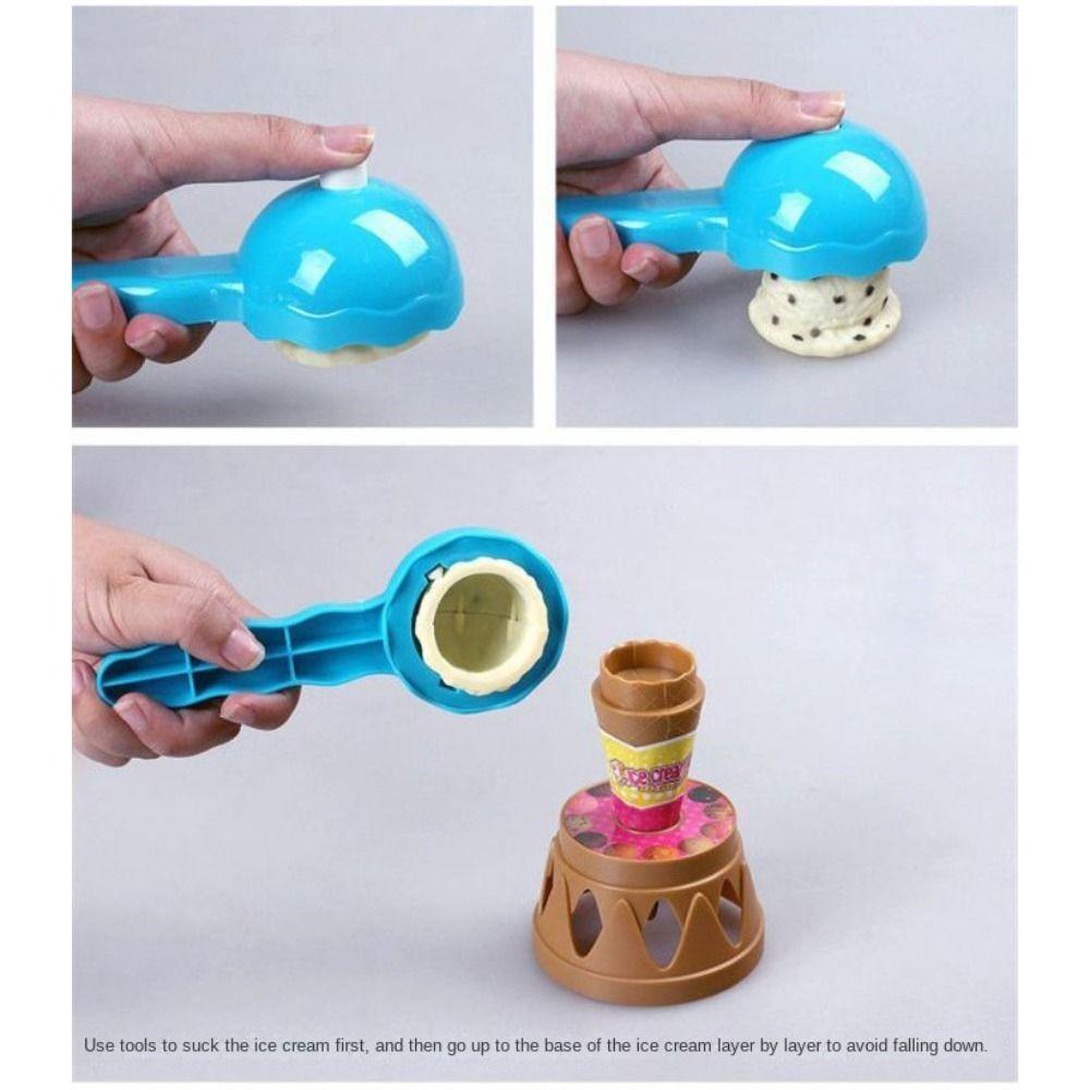 Balancing Simulation Ice Cream Kitchen Toy Montessori Ice Cream Stack Up Balancing Toy Children