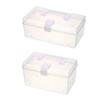 Plastic Storage Box Medical Box Organizer Multi-Functional Portable Medicine Cabinet Family Emergency Kit Box With Handle