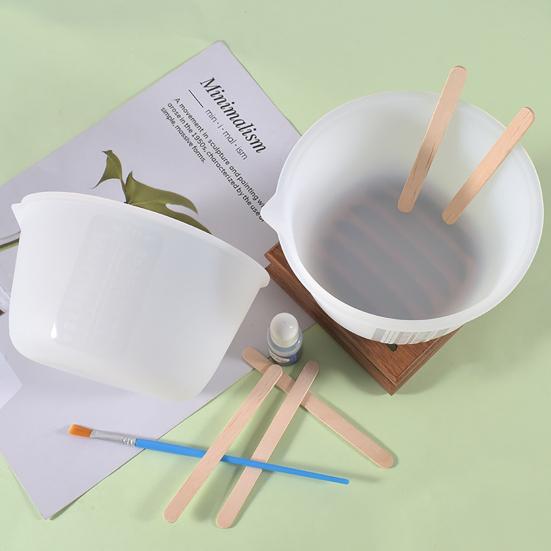 Yousheng 600 мл мерный стакан антипригарный Good Grip прозрачный эпоксидная смола силиконовый мерный стакан принадлежности для выпечки