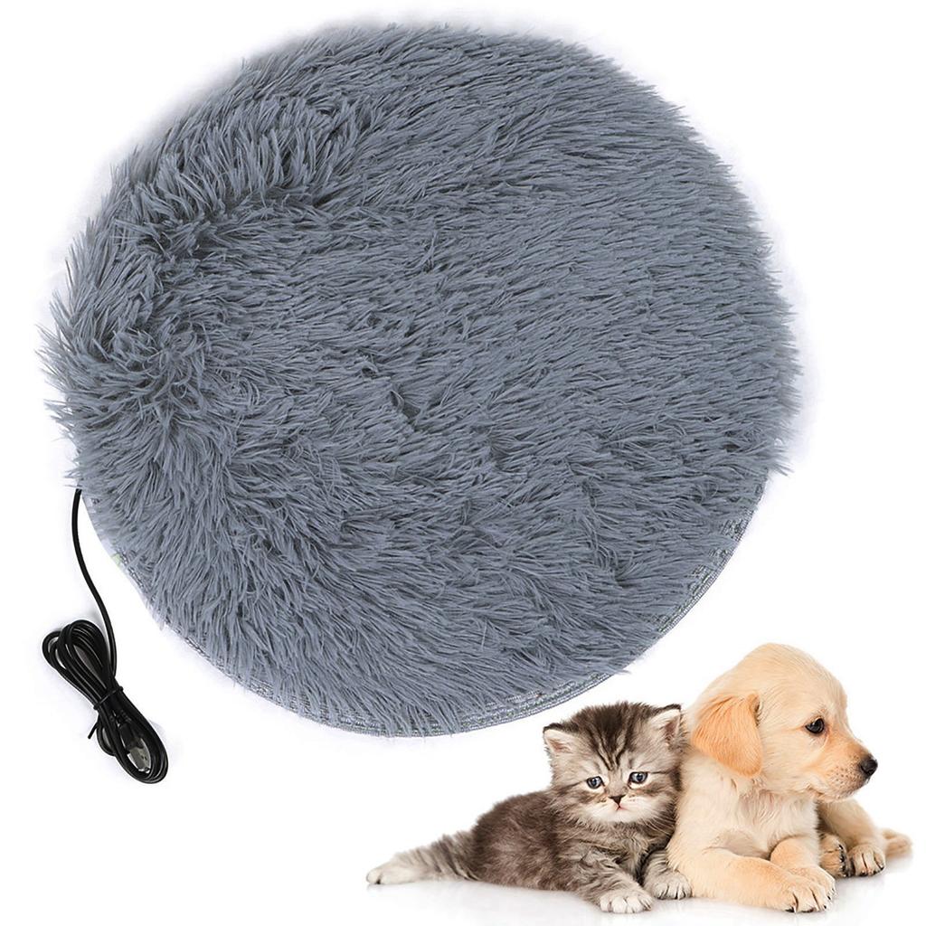 Plush Four Seasons USB Charging Interface Pet Electric Blanket Heating Pad Mat for Small Dogs