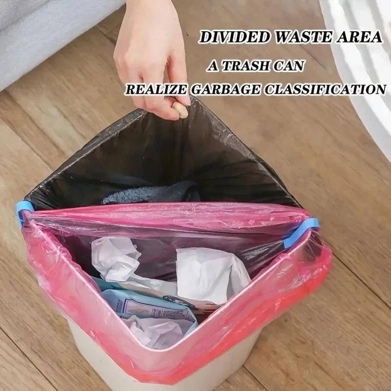 Крепежная клипса для мусорного бака Прочный пластиковый кухонный, для ванной, офиса, универсальный мусорный мешок, противоскользящий кронштейн, разделитель, боковой зажим