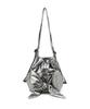 Athe Vanessabruno [Ruban] Glossy Gray Ribbon Backpack And Shoulder Bag Mini Aaba6E940G2
