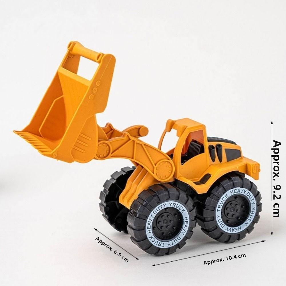 Plastic Tractor Excavator Bulldozer Drop Resistant Simulation Diecast Crane Truck Model for Boys