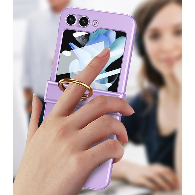 For Z Flip6 Scratch Resistant Smartphone Shell Magnetic Case With Hinge Guard, Full Body Sleeve, Integrated Screen Cover