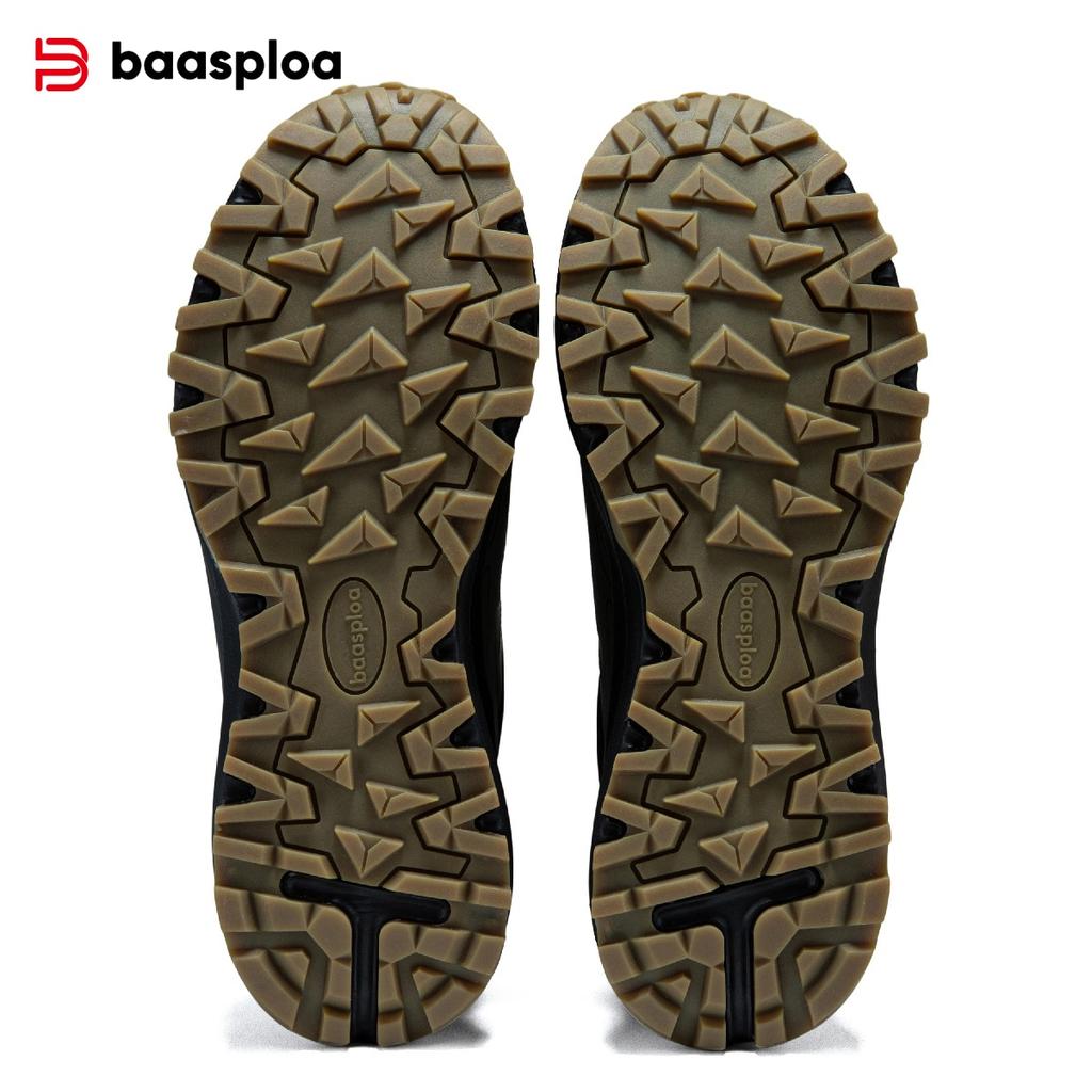 BAASPLOA Мужские походные ботинки для активного отдыха, походная обувь, мужская, с вращающейся пряжкой, легкая, нескользящая, мужской бренд для активного отдыха, мужская обувь, зимняя, обновленная, утолщенная