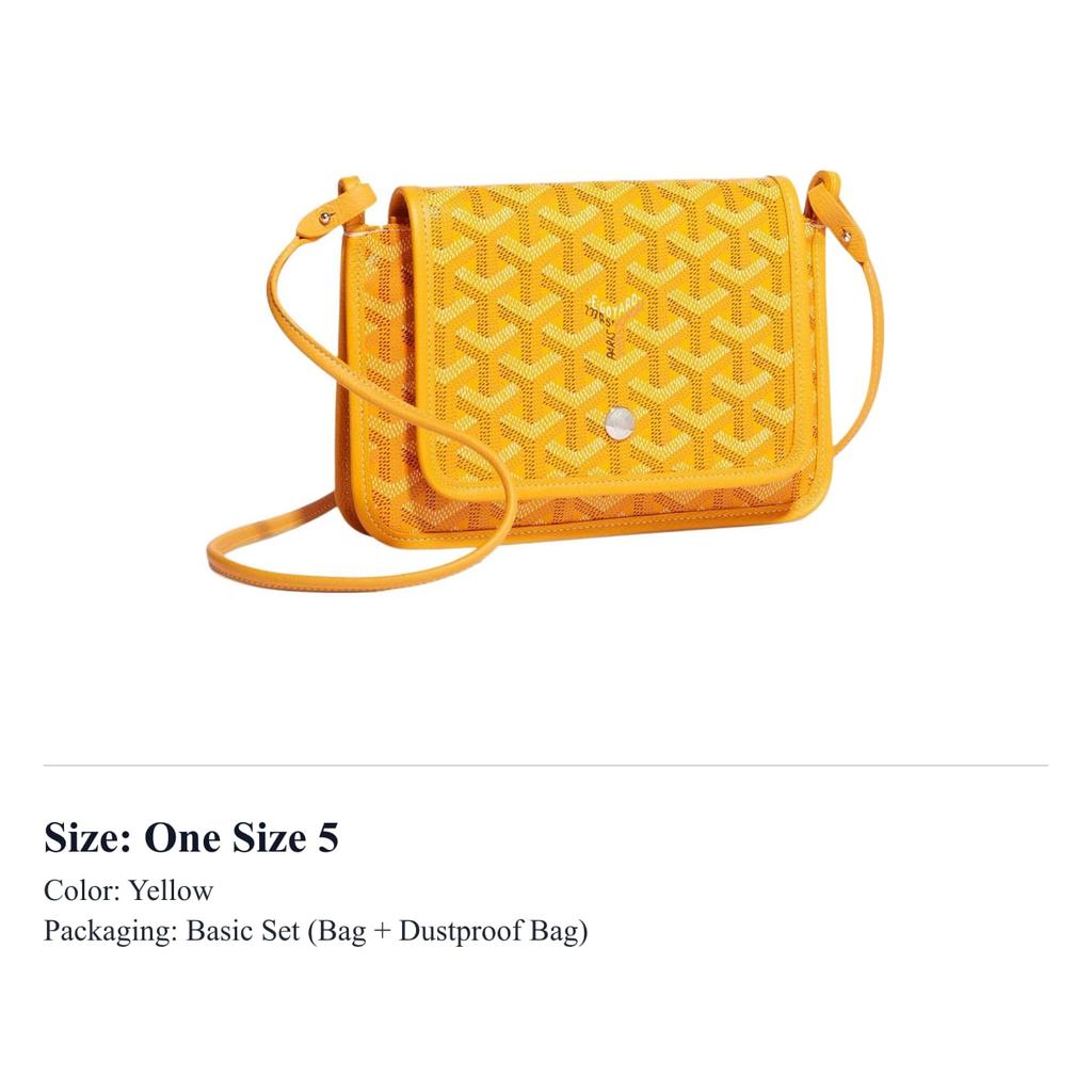 Goyard Сумка-конверт Plumet Canvas с кожаной отделкой WOC Сумка через плечо Сумка на плечо Обычная Унисекс 11 Цветов PLUMETPMLTY