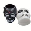 1pc Halloween Skeleton Bucket Portable Skeleton Bucket Barrel Lightweight Shaped Trick or Treat Basket Ornament Halloween
