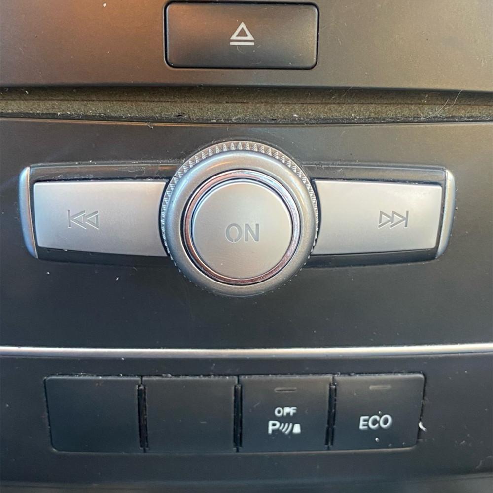 ABS автомобильная консоль CD панель мультимедийные кнопки переключения блестки крышка кнопки громкости для Mercedes Benz CE Class W204 W212 GLK