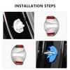 BFNWZ1 4PCS Car Door Lock Cover Stainless Steel Protection Accessories  for Tesla  Model 3 Highland 2023 Model S Model X Model Y