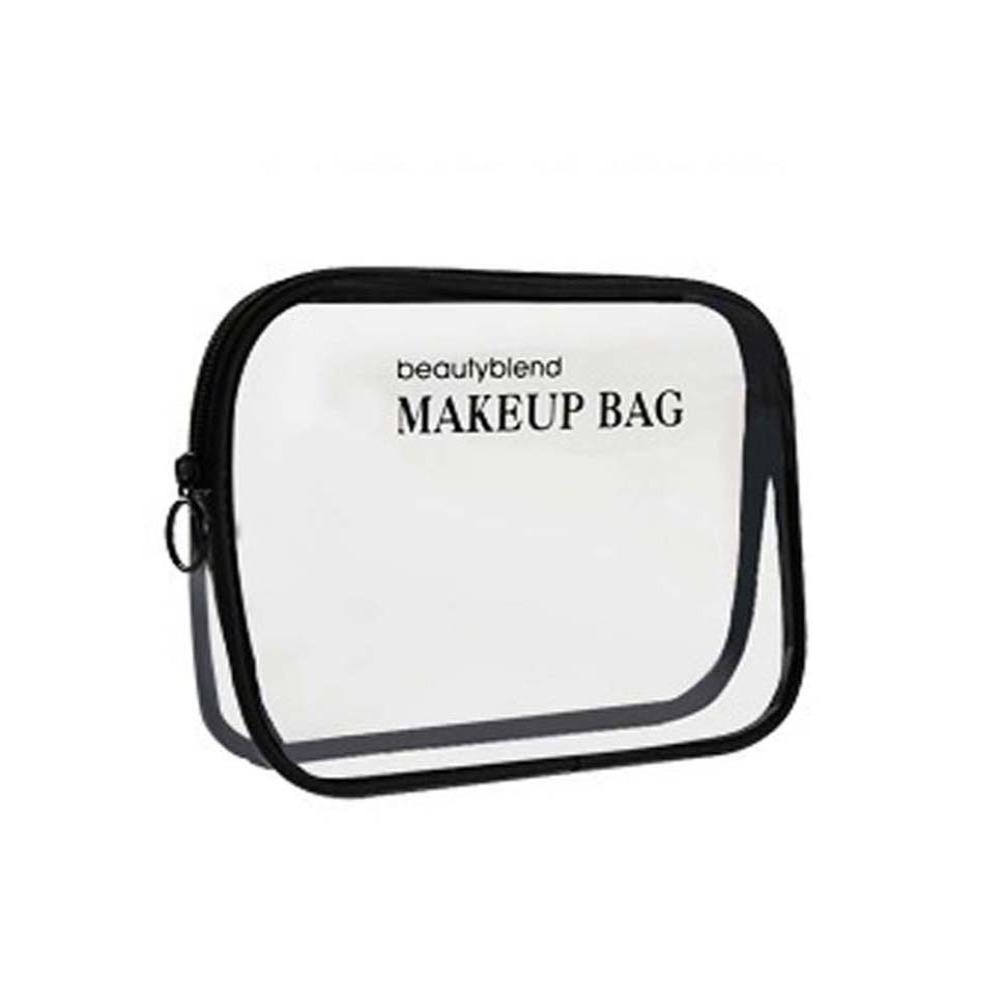PU Leather Transparent Makeup Bag Clutch Pouch Swimming Small Bag Clear PVC Handbag Beach