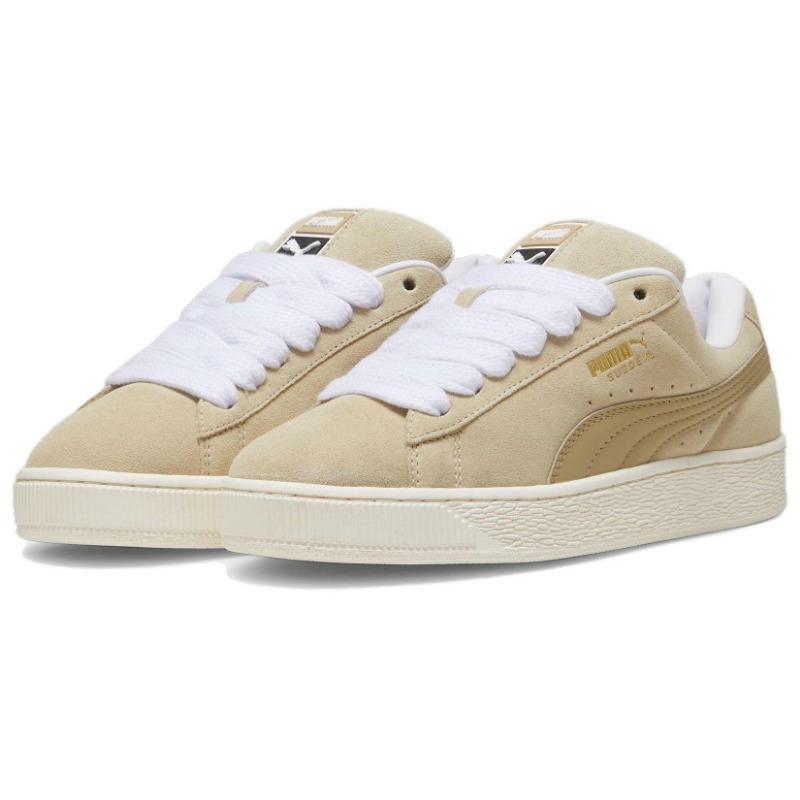 PUMA Suede XL Men Comfort Low Skate Shoes Beige Brown 395205-05
