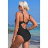 CHARMLEAKS Цельный купальник женский купальный костюм с V-образным вырезом сексуальный монокини купальники S-XL