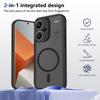KEYSION Магнитный чехол для телефона для Redmi Note 13 Pro+ 5G Силикон+ПК Матовый Полупрозрачный Прозрачный Ударопрочный чехол для Redmi Note 13 Pro+ 5G
