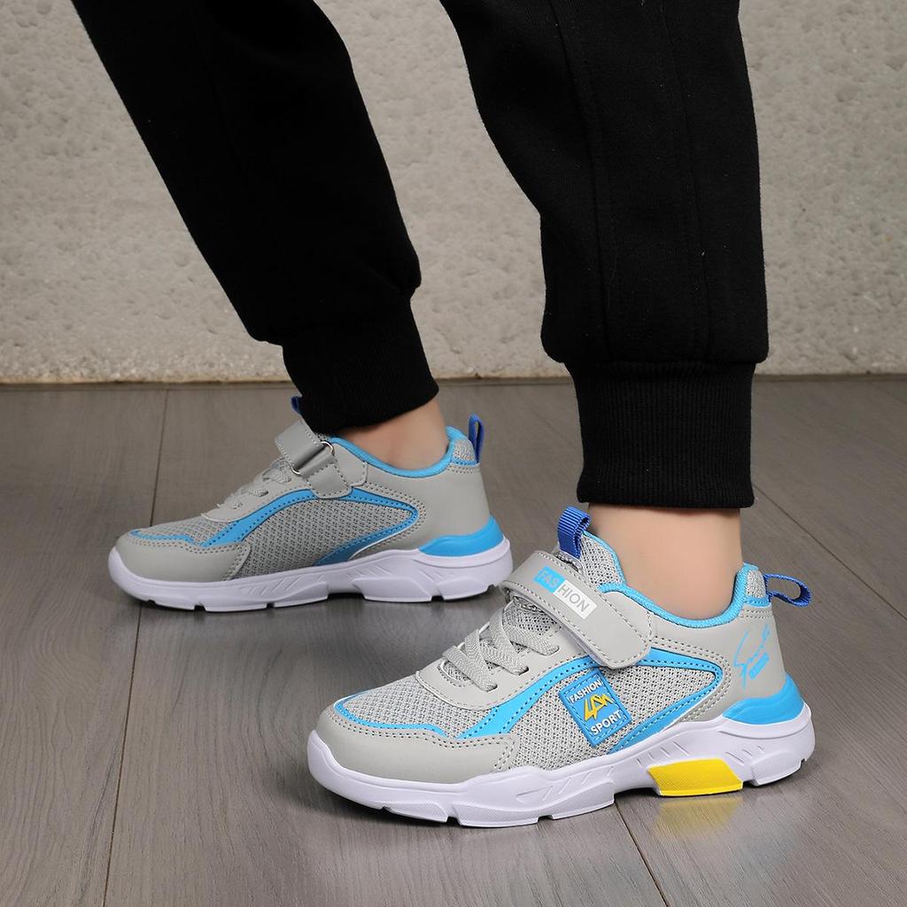 Легкие дышащие спортивные кроссовки для детей на весну и осень с подошвой из ЭВА - Унисекс беговая обувь