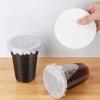500 Pcs Anti Spill Drink Leak Proof Paper Disposable Cup Sealing Films Coffee Paper Lids  Beverage