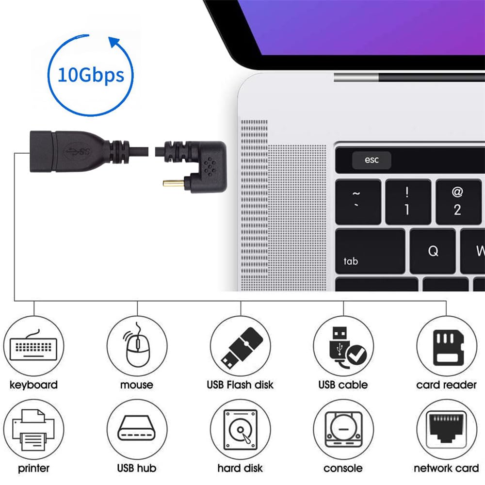 Xiwai 90 градусов USB папа к USB мама 10 Гбит/с OTG данные питание перевернутый U задний угол USB-C Type-C 3.1 3.0-A адаптер, кабель, 30 см, форма,
