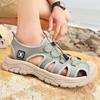 Fashion Summer Men Young Fashionable Design Soft Sole Seaside Sandals Outdoor Lightweigh Non-slip Comfortable Sports Large Size Sandals