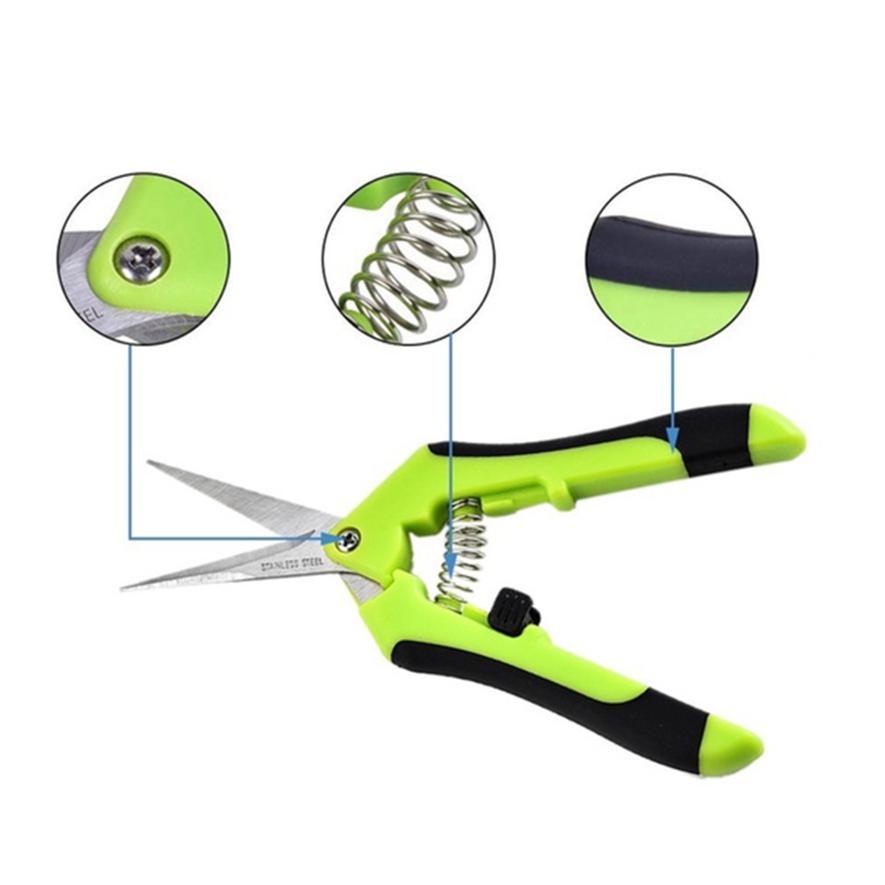 Ножницы для цветочной ветки из нержавеющей стали, секаторы для прореживания фруктов, для прореживания винограда, прямые локоть, садовые садовые ножницы