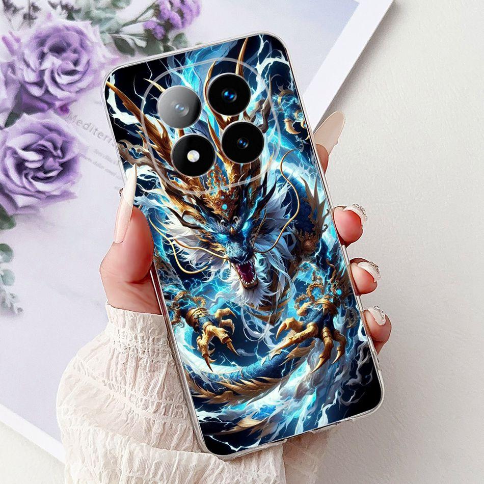 Для Xiaomi Redmi Note 14 Pro+ Крутой Чехол для Телефона с Рисунком Дракона и Тигра Для Redmi Note14 Pro Plus 5G Мягкий Силиконовый TPU Чехол