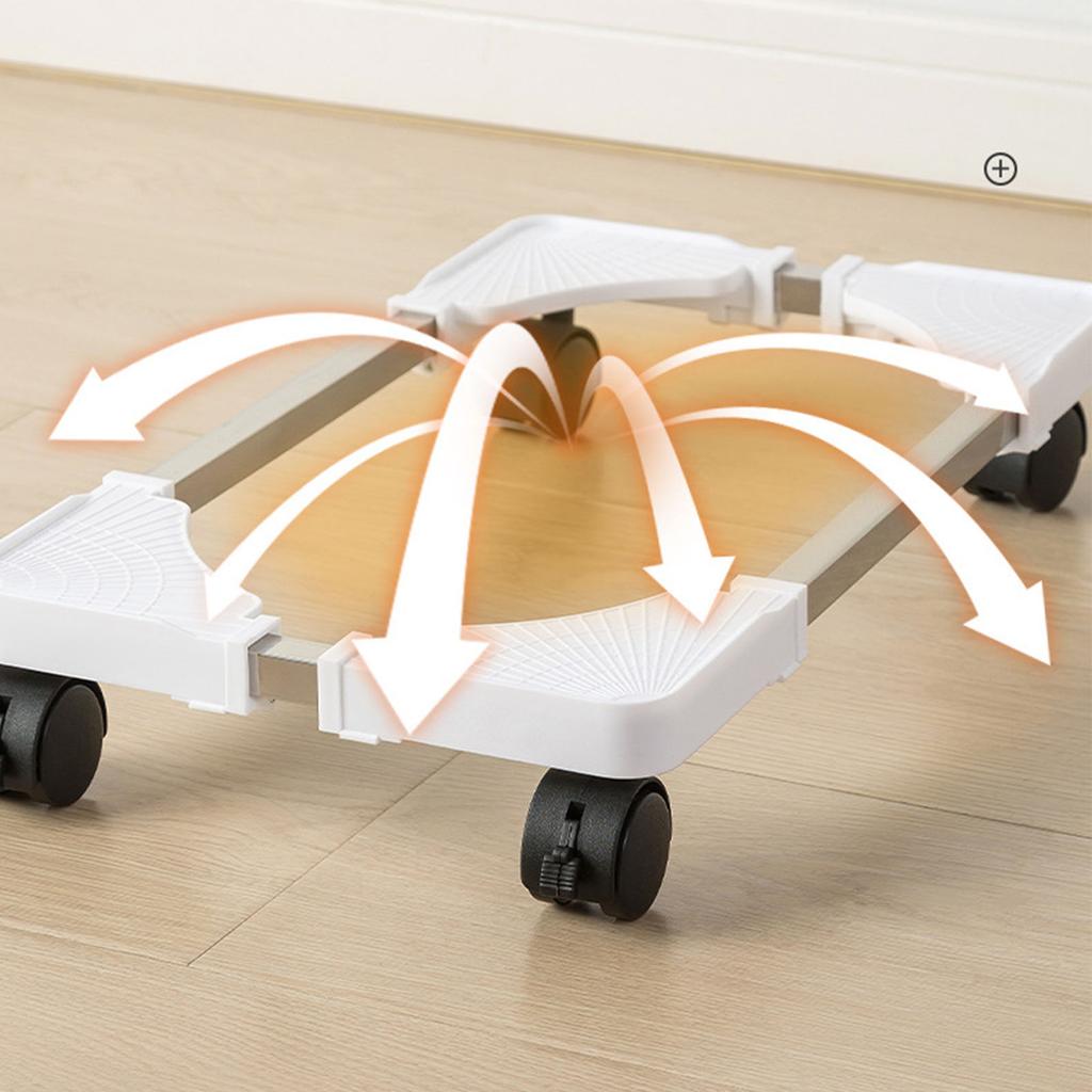 Computer Tower Stand Plastic Adjustable Mobile CPU Stand with Rolling Caster Wheels for Most Gaming