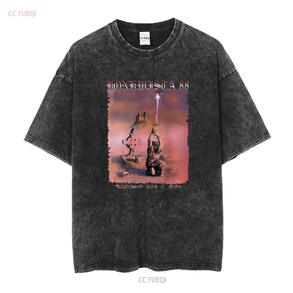 Новая Европейская Песня славы KONKWISTA 88 Классическая Футболка Мужская Женская S 5XL с длинным или коротким рукавом винтажная Стирка Дышащая Стильная