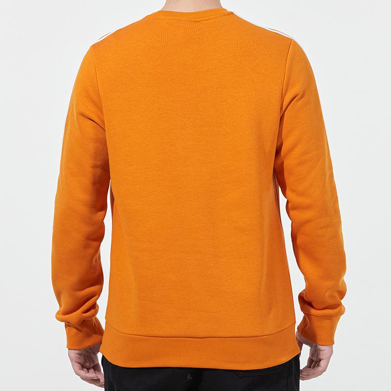 Adidas 3-Stripes Crew Neck Sweatshirt Men Tops Orange H12168