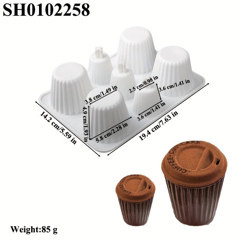Bake Ware Set Striped Coffee Cup Design Silicone Cake Mold Chocolate Dessert Baking Tools Kitchen Supplies