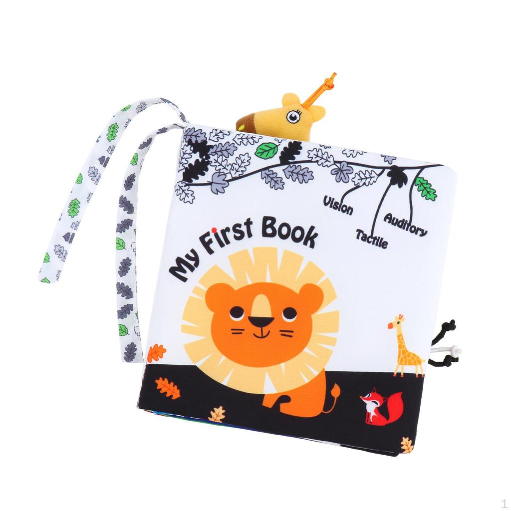 Baby Cloth Book, Soft Sensory Book High Contrast Books Preschool Learning Toys Activity