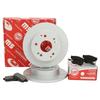 Rear Brake Discs + Pads Honda Civic Vii (Eu, Ep, Ev, Em2, Es, Et)