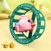 Wind-up Cartoon Chick Toy 360 Degrees Rolling Wheel Chick Toy Educational Toddlers Boys Girls Spring Clockwork Animal Spinner Wheel Toy
