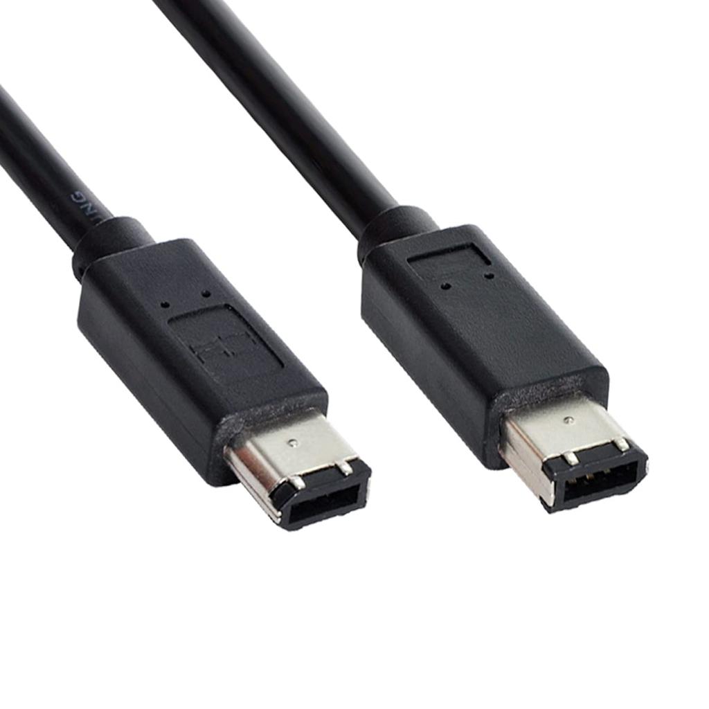 CY IEEE 1394 FireWire 400 FireWire 400 iLink Кабель Черный 6-контактный/6-контактный - 6-6 1,8 м
