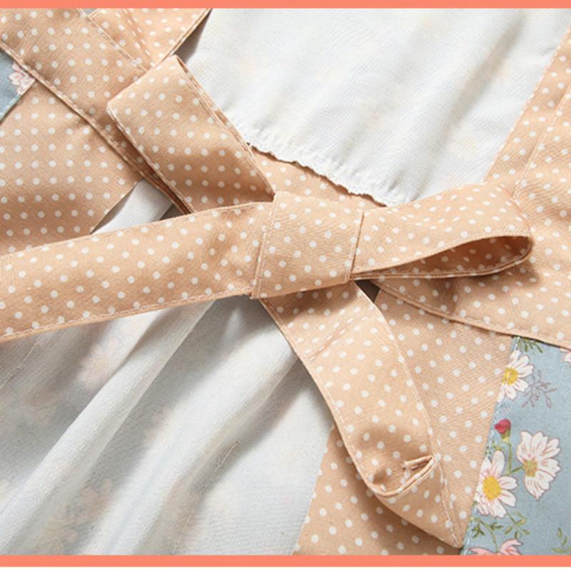 Новый фартук из кружевного полотна, стиль принцессы, дышащая талия, фартук для приготовления пищи, обеденная и рабочая одежда, кухонный фартук