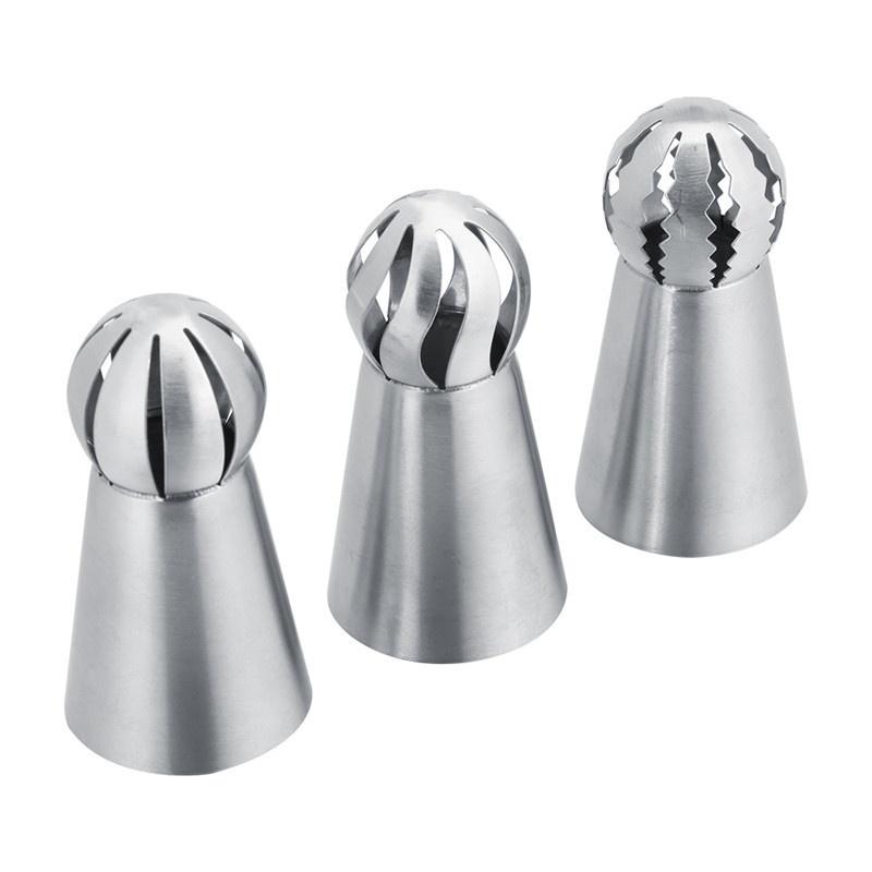 1/3pcs Dessert Decorators Stainless Steel Butter Cream Flower Cake Decorating Cake Icing Nozzles