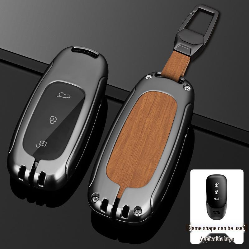 Чехол для ключа L9/L8/L7MAX: Премиальный металлический корпус, защита на одну пряжку для мужских ключей от машины