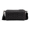 Coach Barrel 22 Monogram Print Removable Adjustable Shoulder Strap Crossbody Bag Small Men bags Charcoal-Gray CAH94-CHR