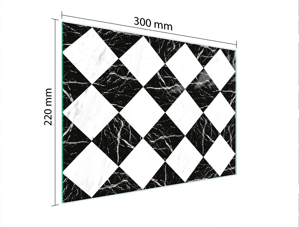 SZKLANA DESKA DO KROEJNIA 30x22 MOZAIKA
