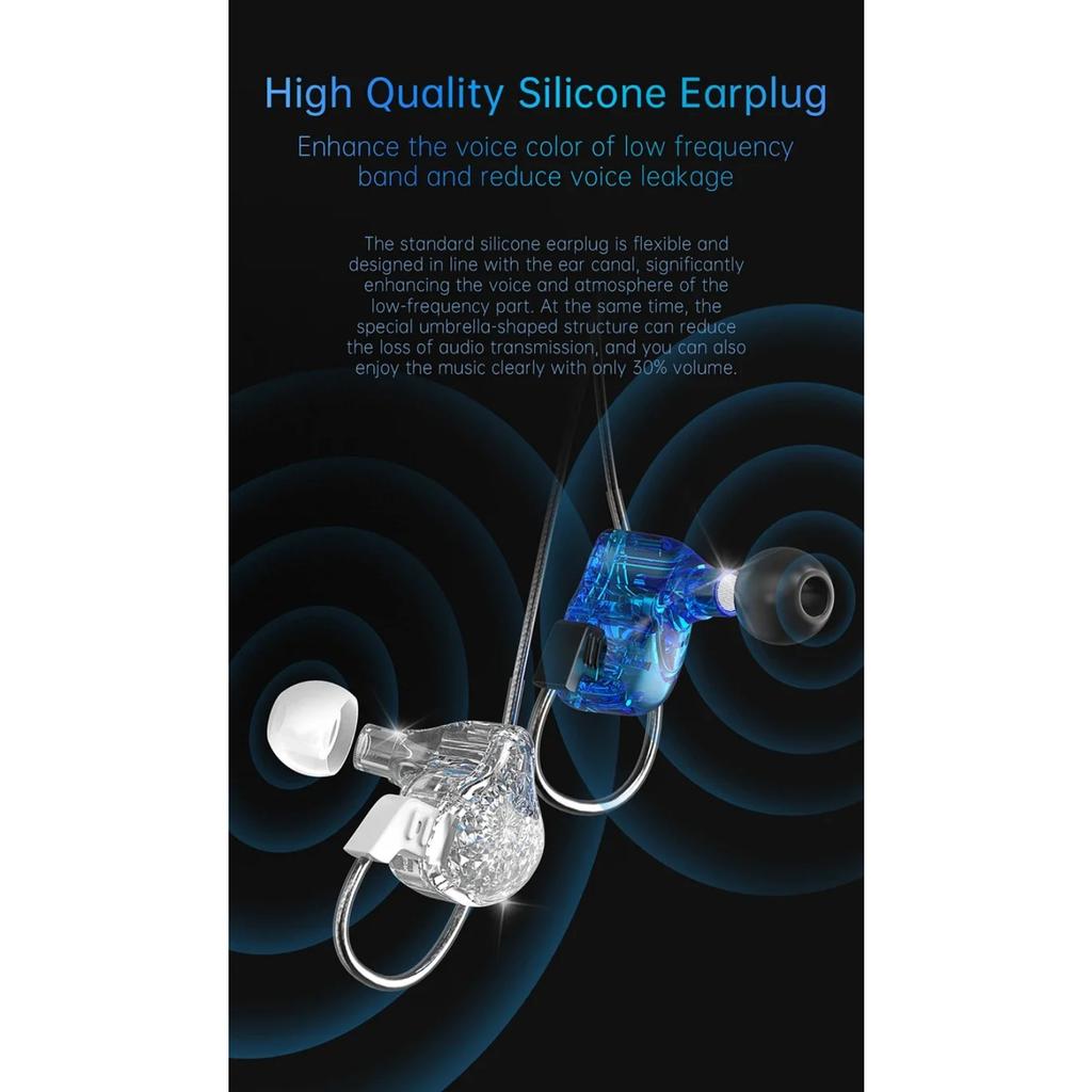 Original Copper Driver HiFi Wired Earphone Race Sport Headphone Bass Stereo Gaming Headset Music Earbuds 3.5MM In Ear With Mic