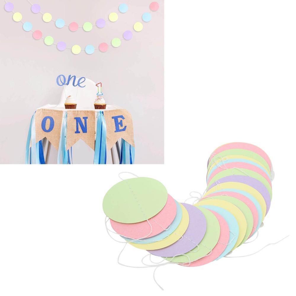 5pcs 5 Pcs Paper Garland Exquisite Colors Party Garland Reusable Hanging Garland Party Decorations