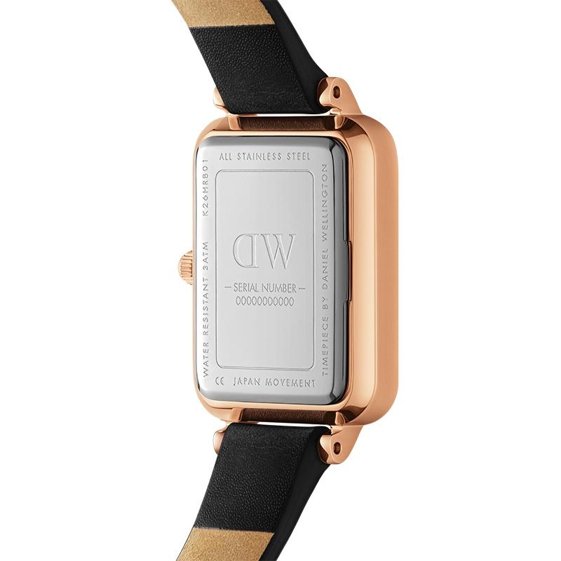 DANIEL WELLINGTON Часы серии QUADRO кварцевый механизм кожаный ремешок 20*26 мм белый циферблат женские часы современный ретро DW00100689