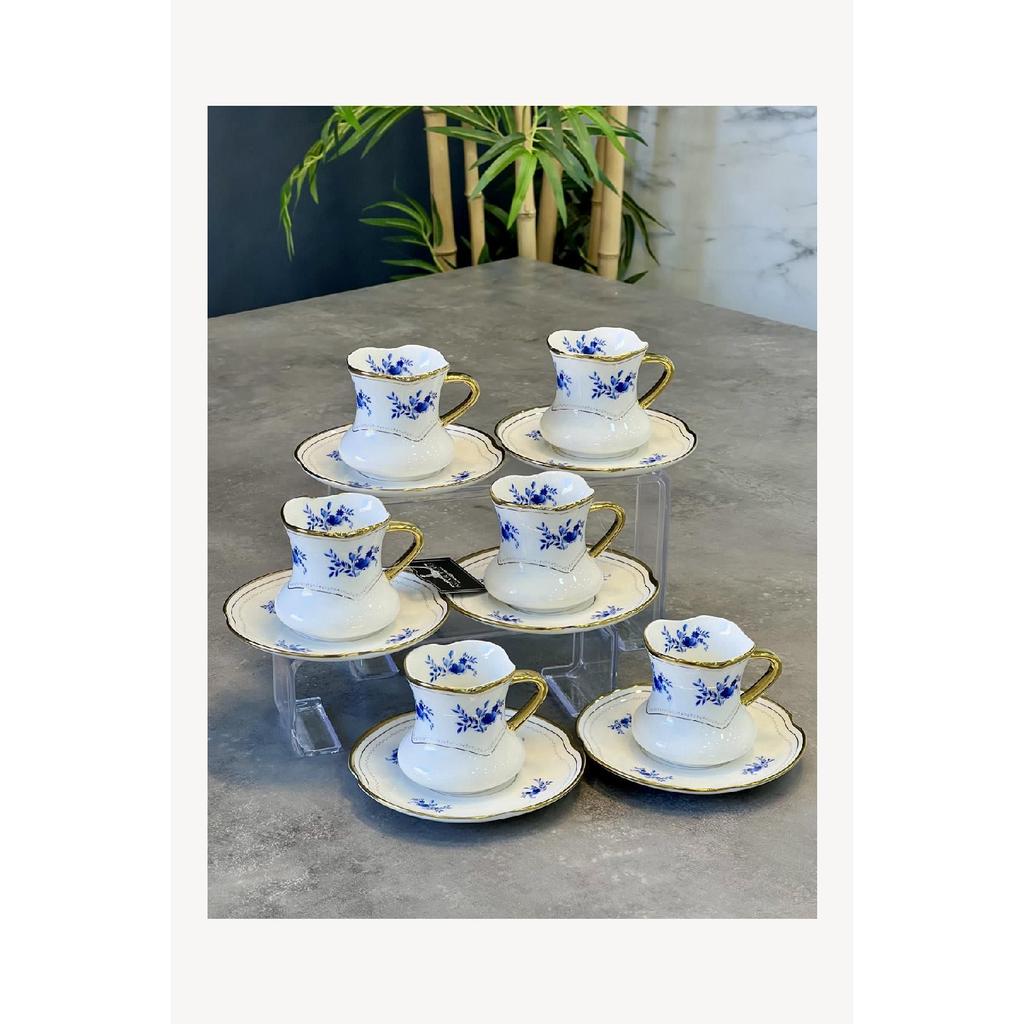 Luxury Porcelain Jasmine 6-piece Cup Set