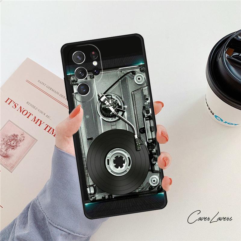 Виниловая DJ-пластинка Арт чехол для телефона Для Samsung Galaxy S24 S25 S23 S22 Ultra Note 10 20 Plus S20 S21 FE Чехол
