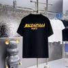 Летняя футболка Y2k Люксовый бренд Чистый хлопок Плоская печать Большой размер Круглый вырез Короткий рукав Унисекс Топ Футболка