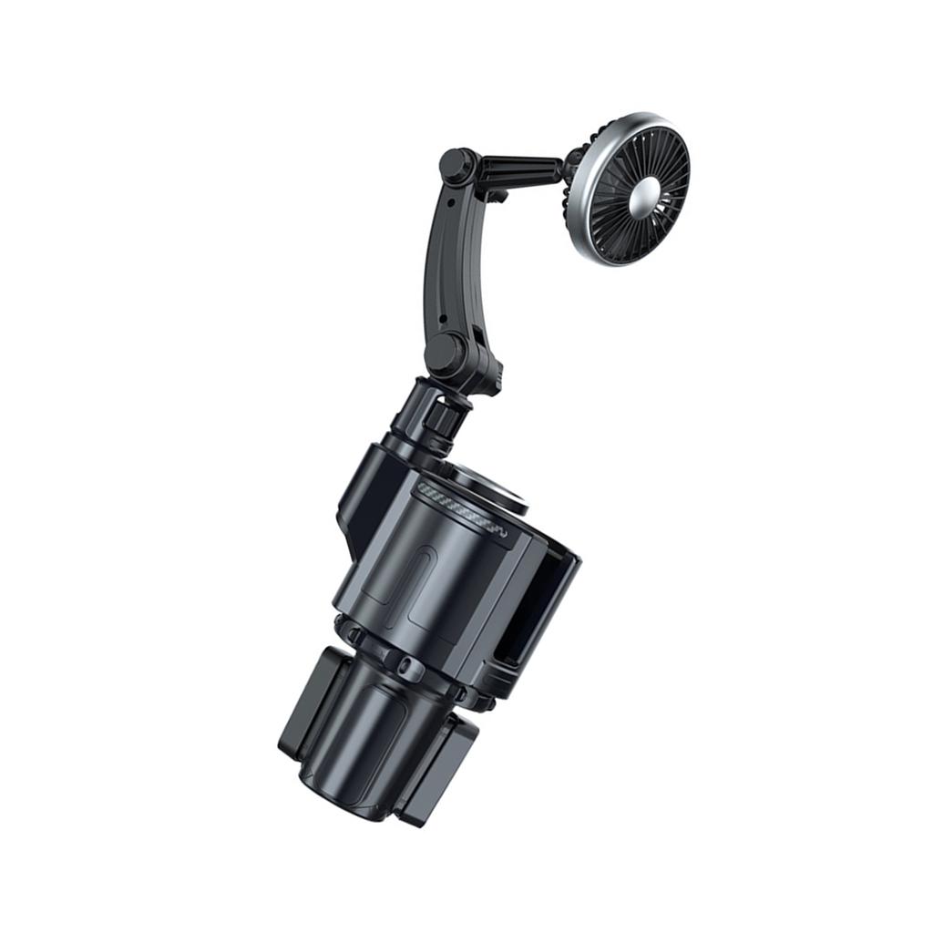 Многофункциональный автомобильный подстаканник, автомобильный вентилятор с атмосферным освещением, 3 скорости регулировки ветра, Plug and Play