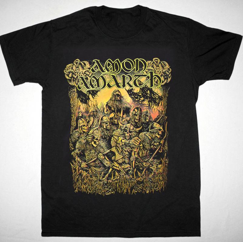 НОВИНКА Amon Amarth - Loki Подарок Фанату Черная Футболка с Коротким Рукавом Все Размеры Унисекс Футболка