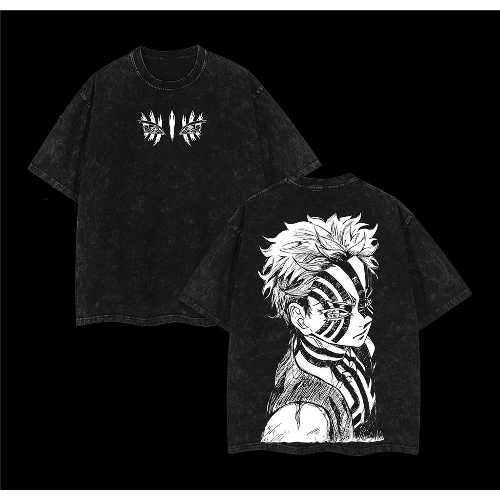 Аказа X Коюки Клинок, рассекающий демонов Арка Бесконечного Замка Стиранная Футболка Мужская Женская Хлопковая Оверсайз Футболка Уличная Одежда Женская Мужская Одежда Удобный Верх Футболки