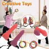 Hoopla Willy With Ring Game Indoor Toss Head Ring Heads Bride Hen Prop Party