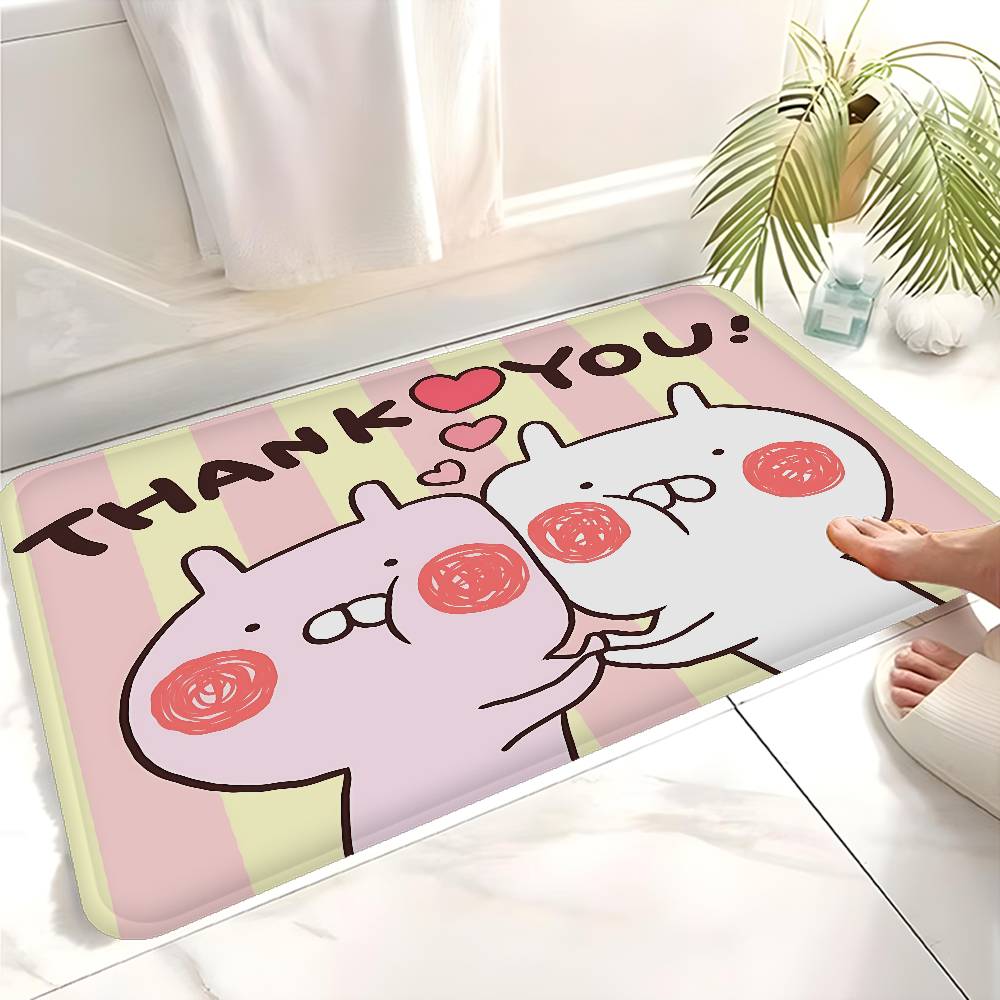 Character U-Usamaru Entrance Door Mat Nordic Style Home Doormat Bathroom-Toilet Mats Bedroom Hotel Decor Mat