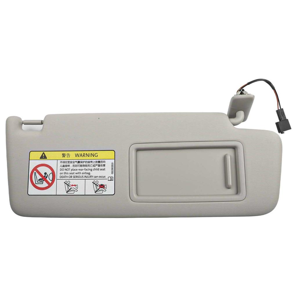 Windscreen Accessory Gray Plastic Front Right Sunvisor with Mirror Compatible with Multiple Models from 2013 to 2025