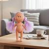 Одевайся 24 см Виниловая кукла с бобовыми глазами Темная кожа Фигурка тела Игрушка для девочек Куклы Миа Картошка DIY Игрушки