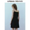UR Women's Pleated Square Neck Cami Dress